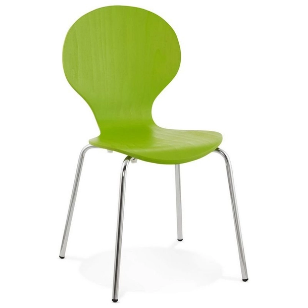 Kokoon Design - Krzesło drewniane Perry - zielone
