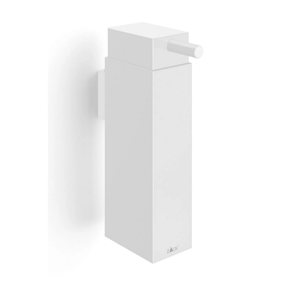 Zack - Dozownik do mydła wiszący Linea - pojemność 190 cm, wysokość 16,70 cm, biały